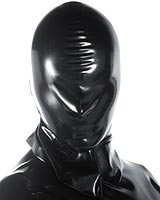 Latex Hangmans Hood with Nose Holes