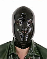 Latex Hood with Eyes Perforations
