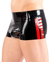 Glued Rubber Sports Shorts with Bulge