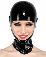 Anatomical Fetisso Latex Hood with Open Face - Click Image to Close