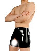 Anatomical Fetisso Latex Shorts with Cock and Ball Opening