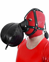 Thick Rubber Head Harness with Breathing Bag - Also as Lockable
