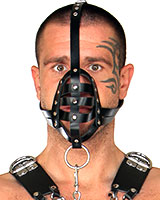 Leather Muzzle with Chain