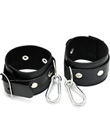 Leather Arm Cuffs with Snap Links - Click Image to Close