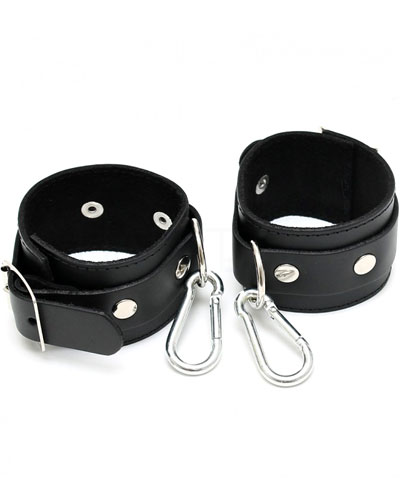 Leather Arm Cuffs with Snap Links