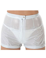 Shorts aus PVC mit Reißverschluß in Damen- und Herrengrößen - zum Schließen ins Bild klicken
