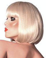 Classic Platinum Blonde Bob Wig Julia - Click Image to Close